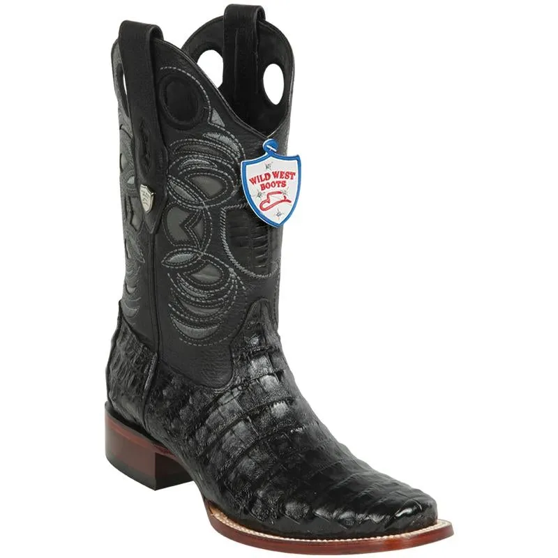Botas de Cocodrilo Caiman Panza Rodeo Suelo Vaqueta WW-28188205